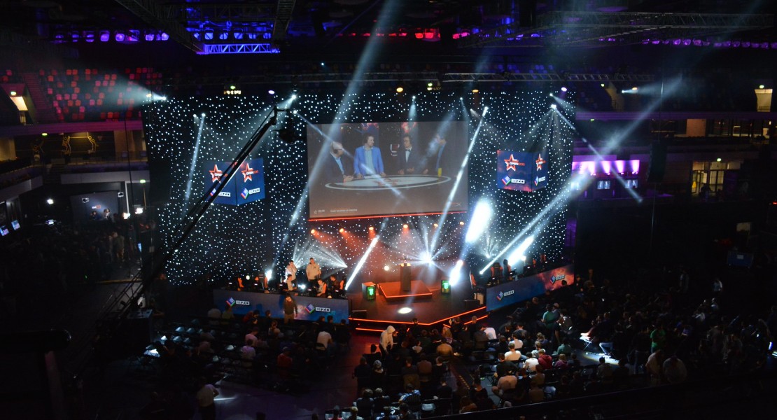 An overview of the Copperbox Arena from above.