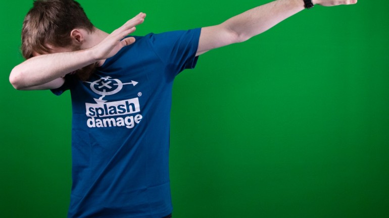 A player green screen picture for Luc "LoveDuckie" Shelton (myself), doing a "dabbing" pose for comedic purposes. This was used for some of the social media marketing graphics.